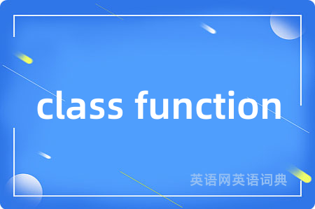 class function